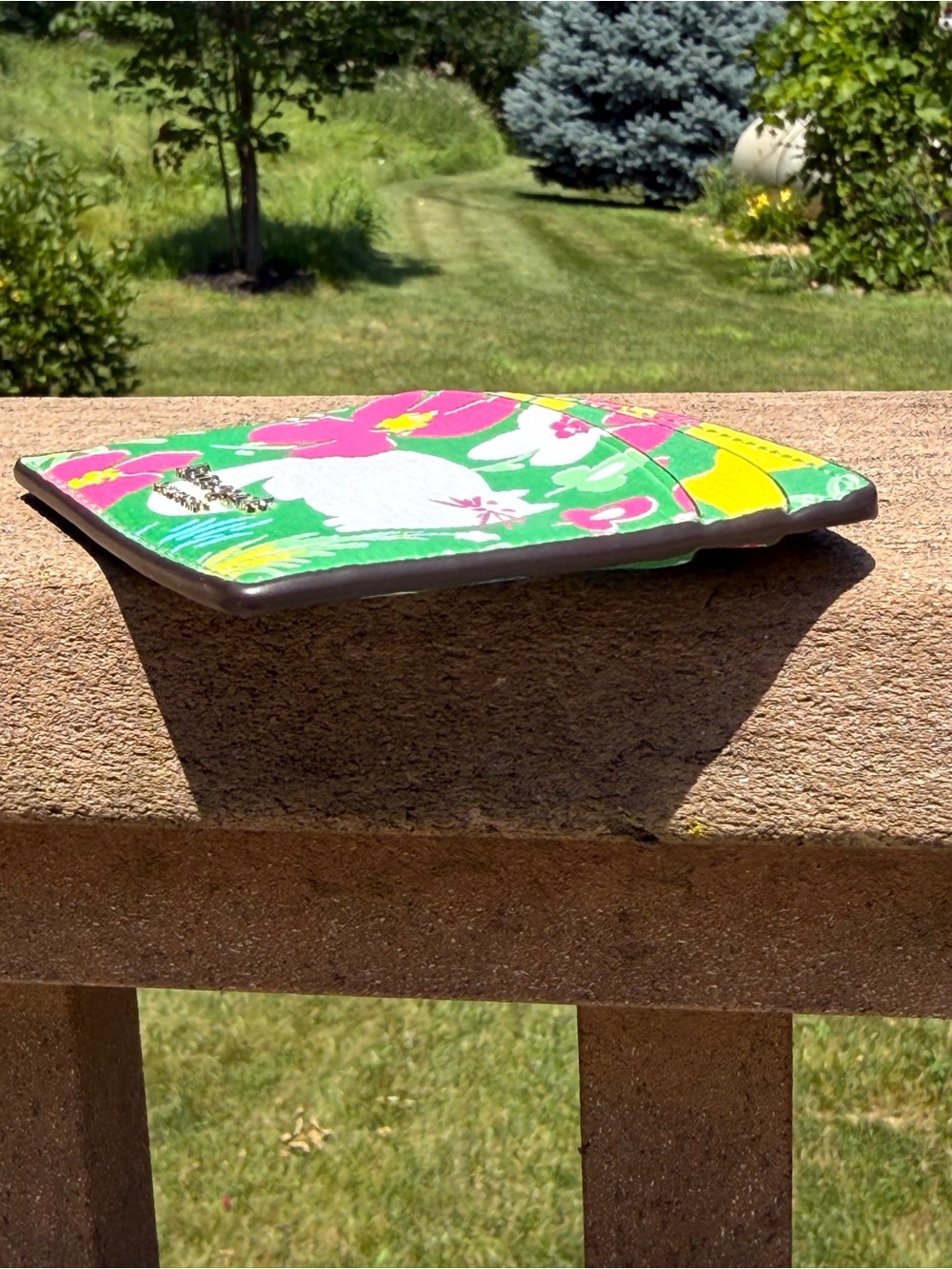 kate spade Green Floral Cat Cardholder - Picture 4 of 6